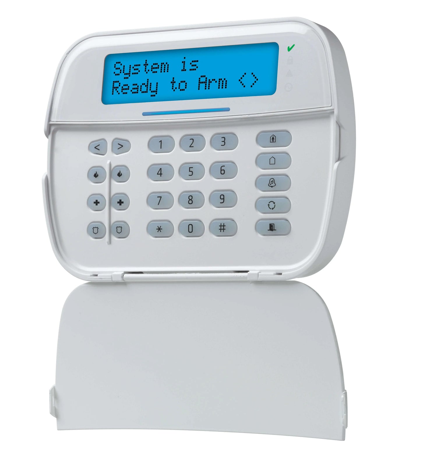 alarm system full message keypad